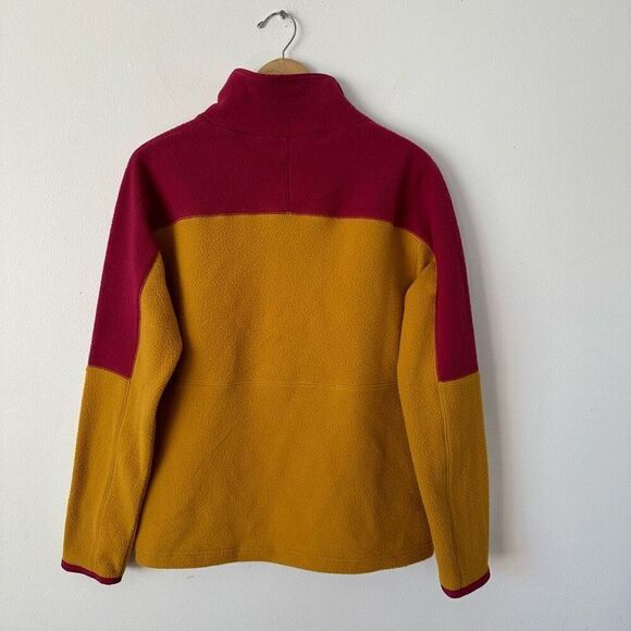 Cotopaxi Women’s Abrazo Half Zip Fleece Jacket Mustard Yellow Dark Rose - Picture 4 of 10
